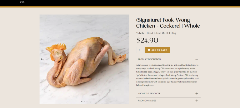 Aurum Poultry new landing page — hero section