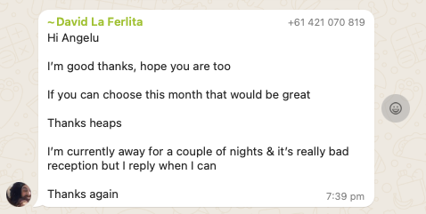 Bay Events client review
