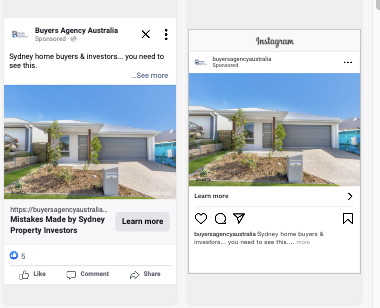Buyers Agency Australia — Facebook ad creative concept 1
