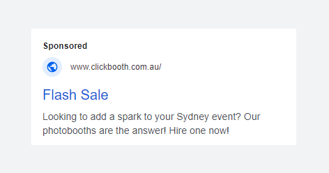 Click Booth Google Ads — results dashboard showing 46 leads generated