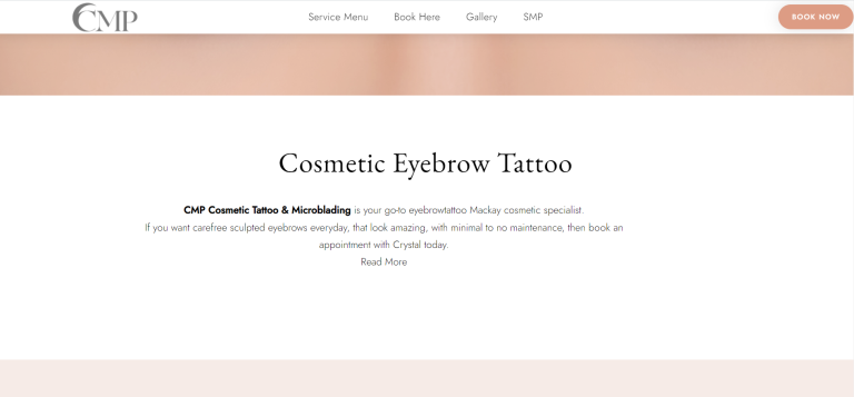 CMP Beauty — on-site SEO content sections