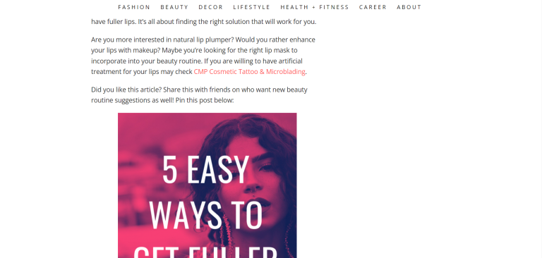 CMP Beauty — sponsored posts