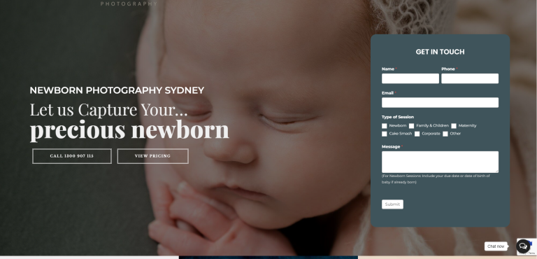 Faithful Photography — Newborn Photography Sydney main landing page