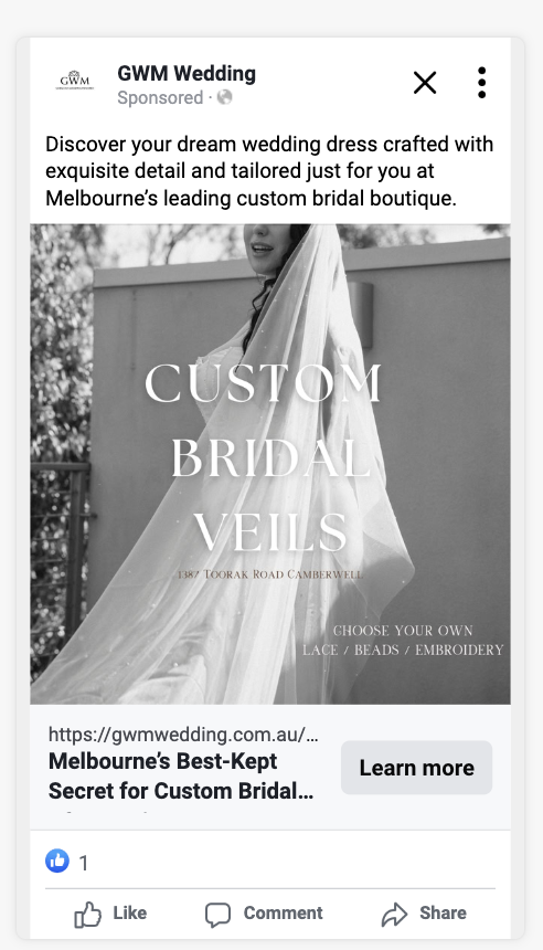 GWM Weddings — Custom Bridal Veils creative