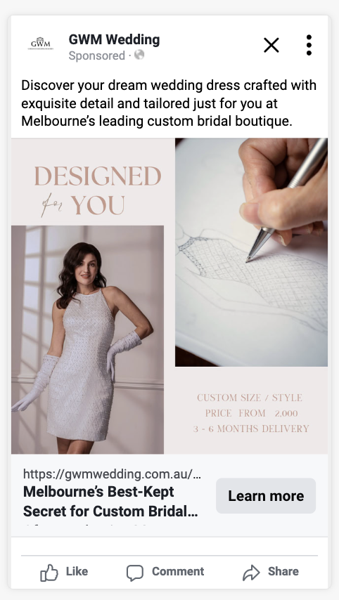GWM Weddings — Designed For You creative