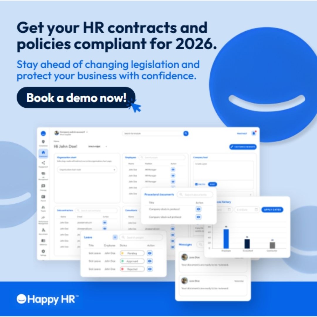Happy HR — dashboard product-led creative