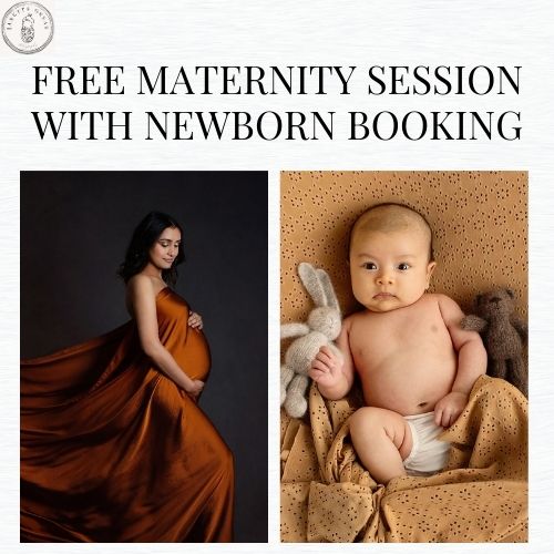 Janette Osvay — free maternity with newborn booking creative