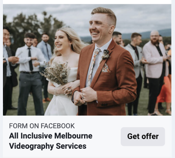 Later Story Meta ad creative — All Inclusive Melbourne Videography Services