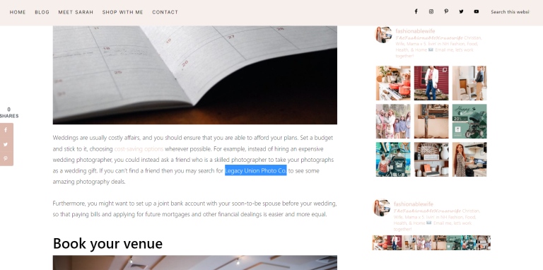 Legacy Union sponsored post — Book Your Venue guest blog placement