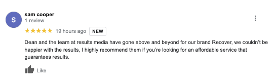 Competitor Google Search ad — generic headline, no discount, no positioning