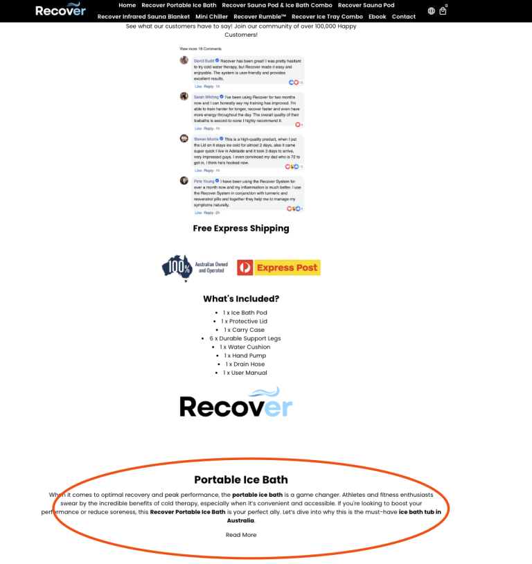 Recover onsite SEO content strategy
