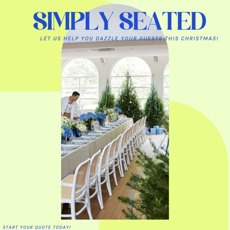 Simply Seated ad creative 4 — Christmas Event Styling