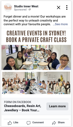 Studio Inner West — private craft class Sydney creative
