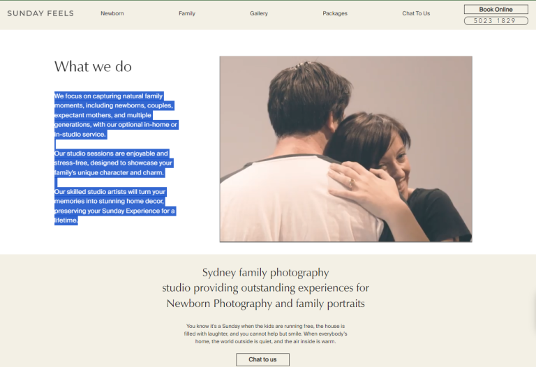 Sunday Feels website
