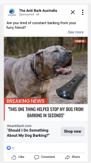 The Anti Bark Zone — breaking news pain-point creative