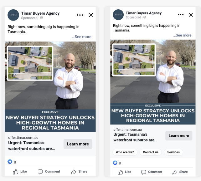 Timar Agency Meta Ads dashboard — campaign performance detail 1