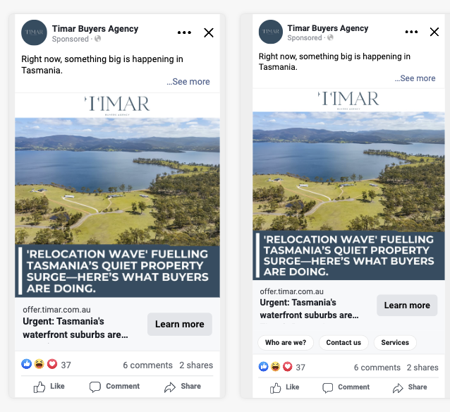 Timar Agency Meta Ads dashboard — campaign performance detail 2