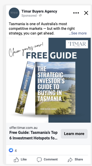 Timar Agency — Facebook ad creative concept 1