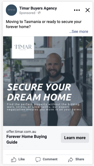 Timar Agency — Facebook ad creative concept 3