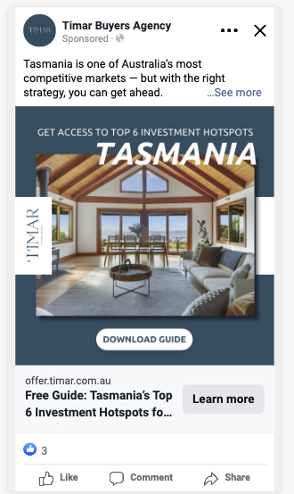 Timar Agency — Facebook ad creative concept 4