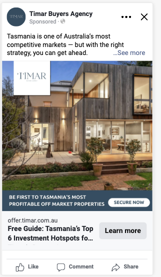 Timar Agency — Facebook ad creative concept 5