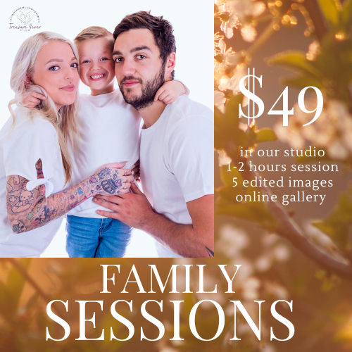 Treasure4Eva Studio — newborn photography ad creative