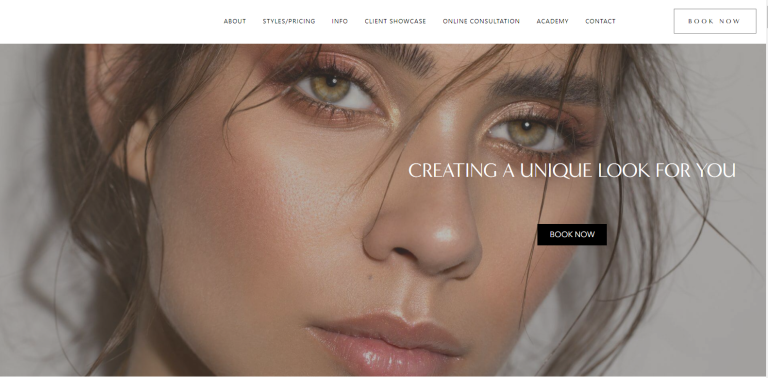 Unique Blendz — optimised service landing page 1