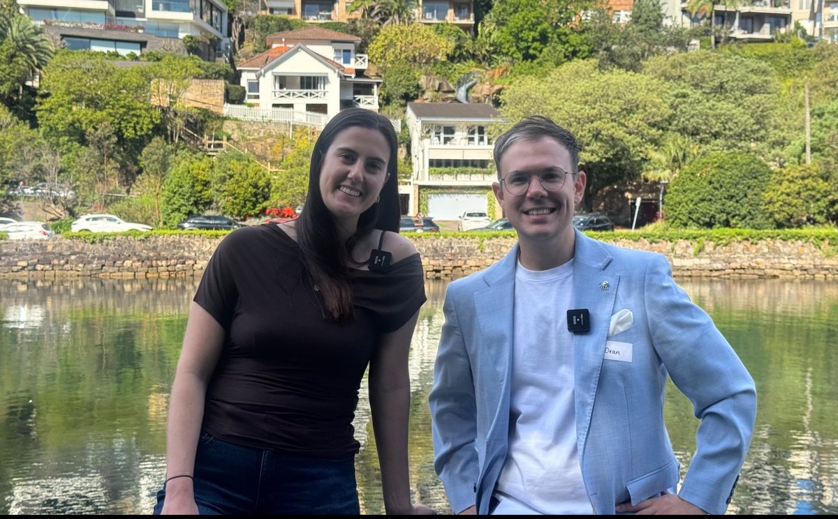 Dean with an attendee at a previous Sydney workshop