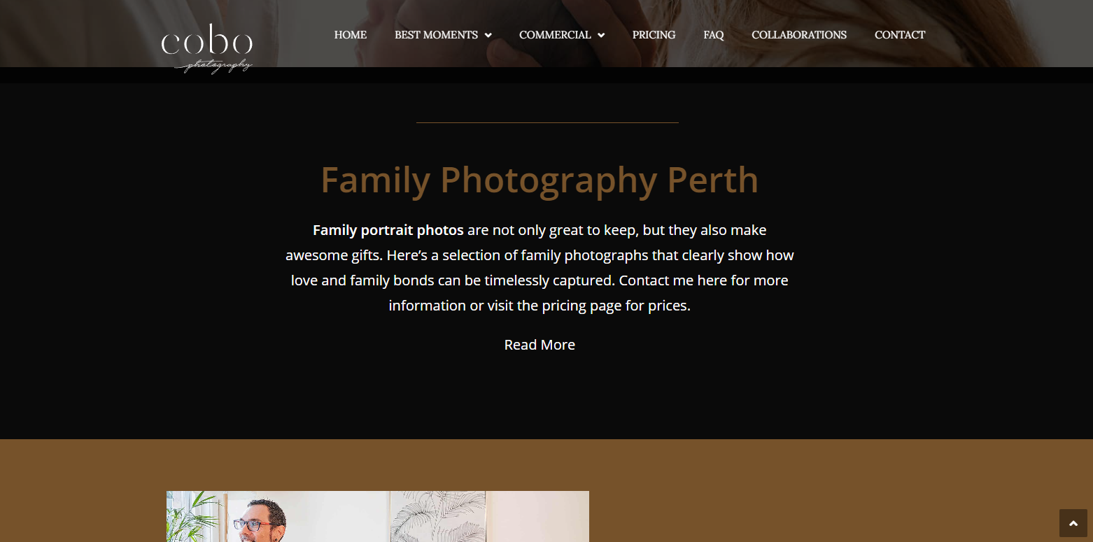 Screenshot: https://cobophotography.com/family-photography-perth/